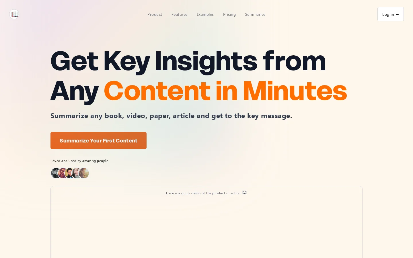Chapterize.ai 📚 Homepage screenshot