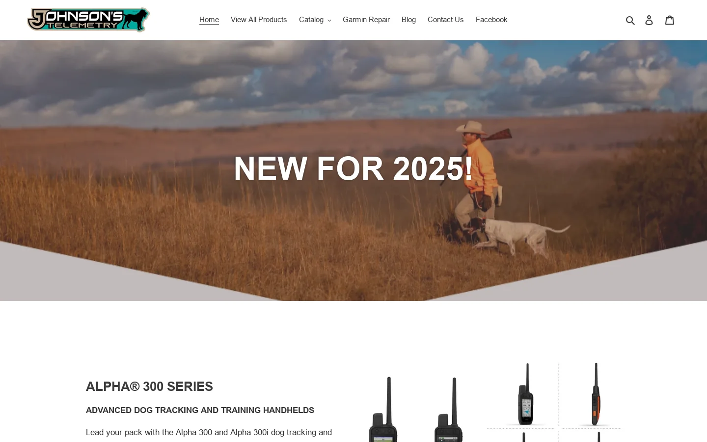 Johnson's Telemetry, LLC Homepage screenshot
