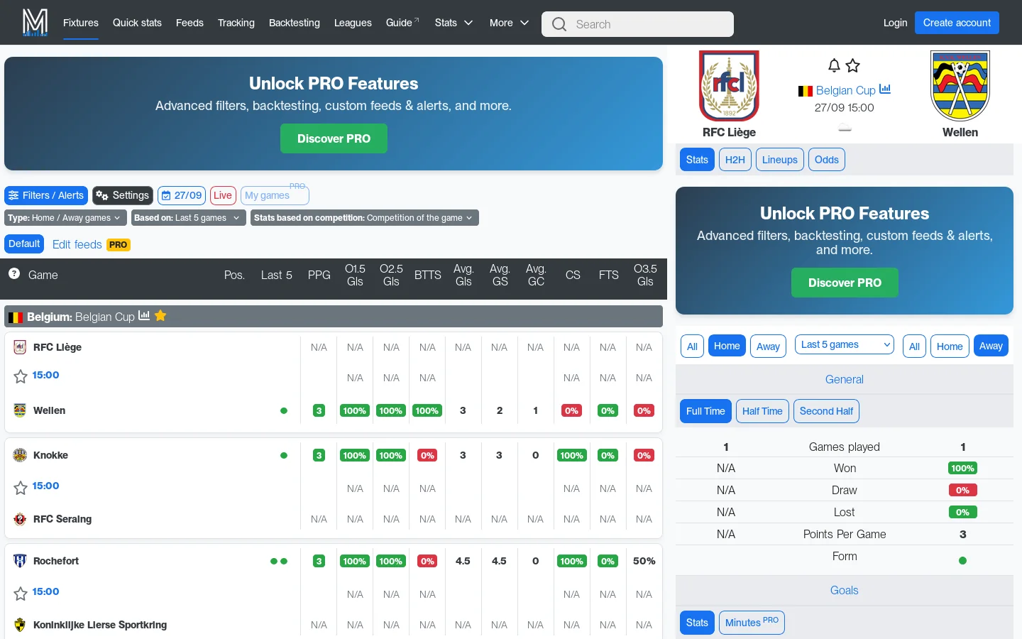 MakeYourStats Homepage screenshot