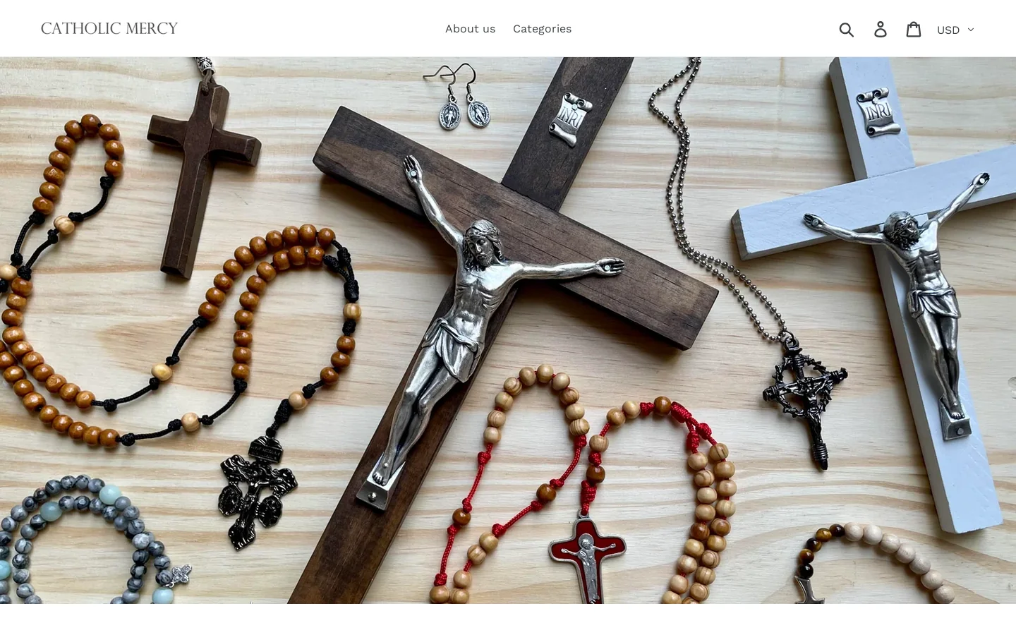 Catholic Mercy Homepage screenshot