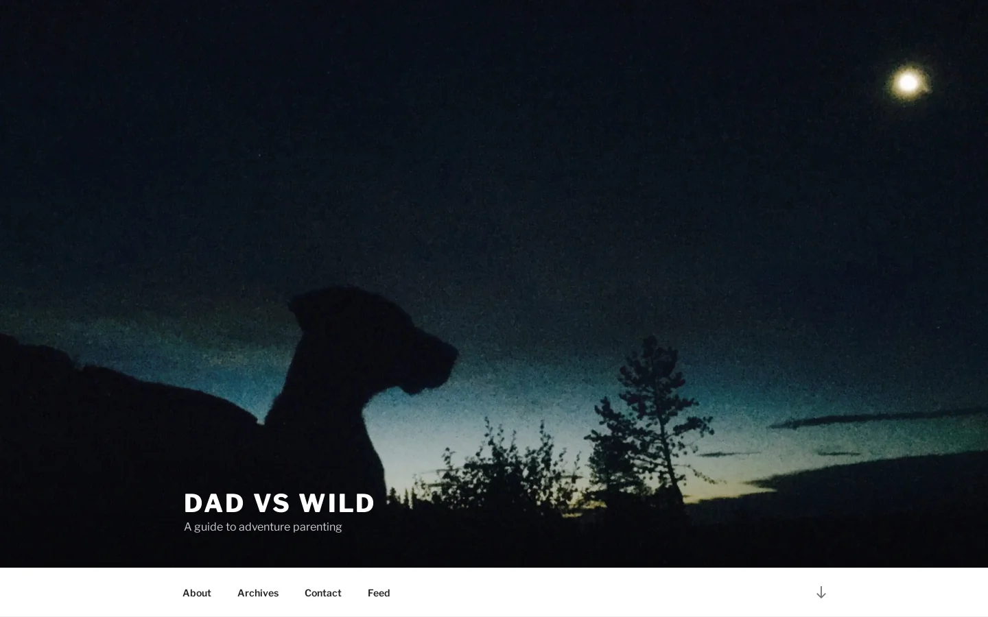 Dad vs Wild Homepage screenshot