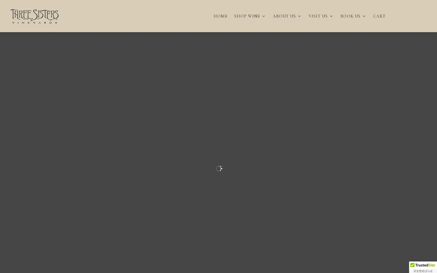 Three Sisters Vineyards Homepage screenshot