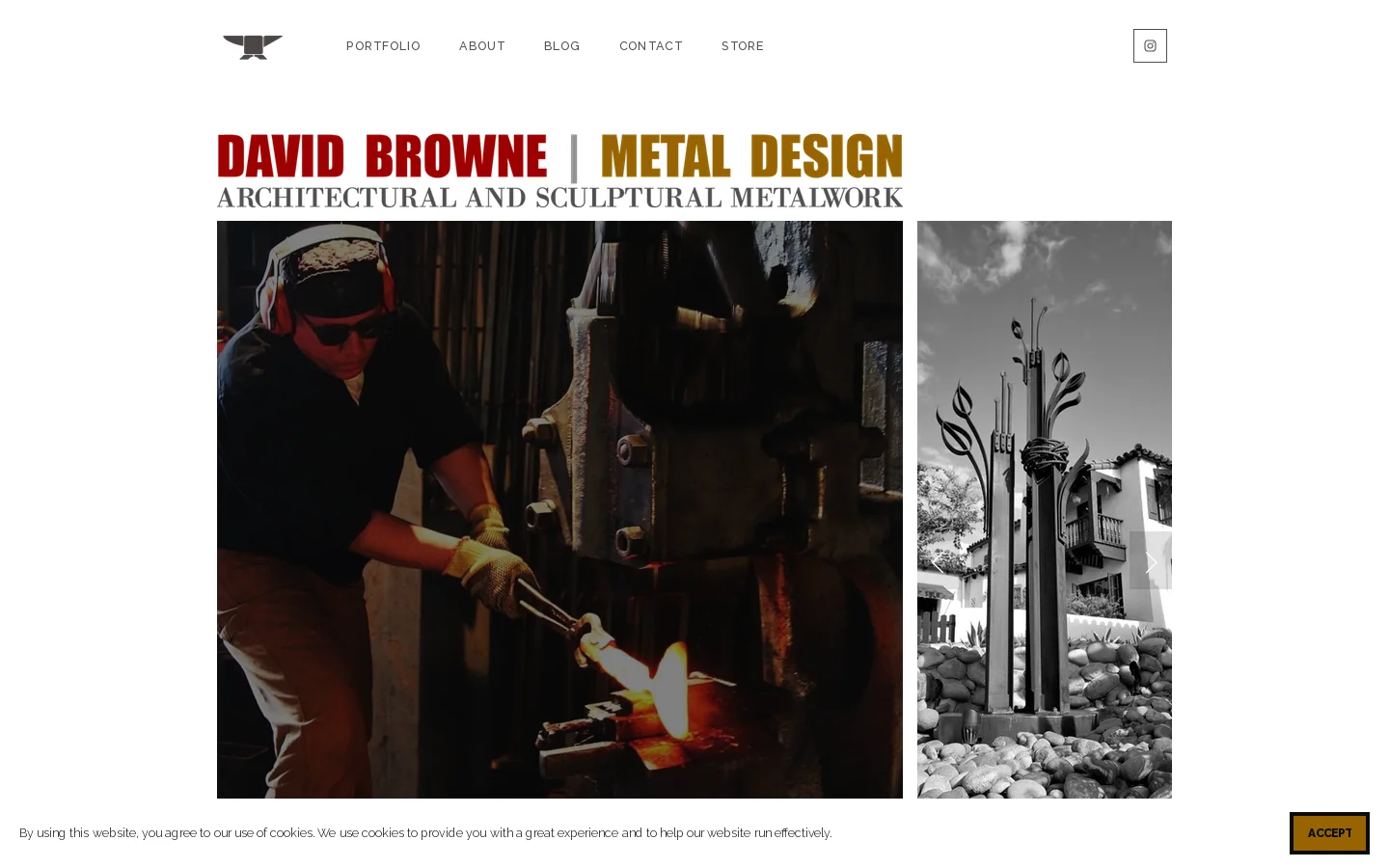 David Browne | Metal Design Homepage screenshot