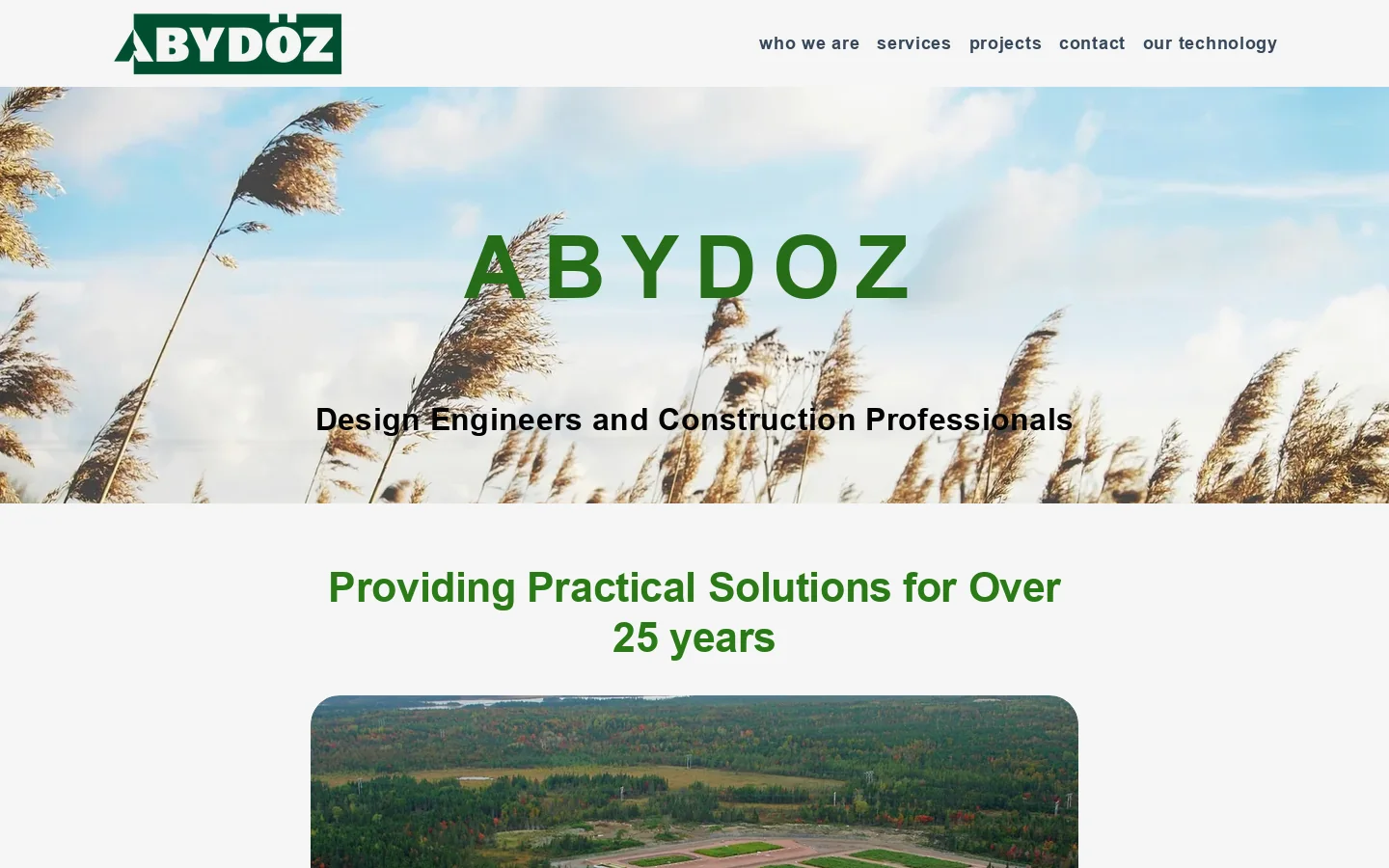 Abydoz Homepage screenshot