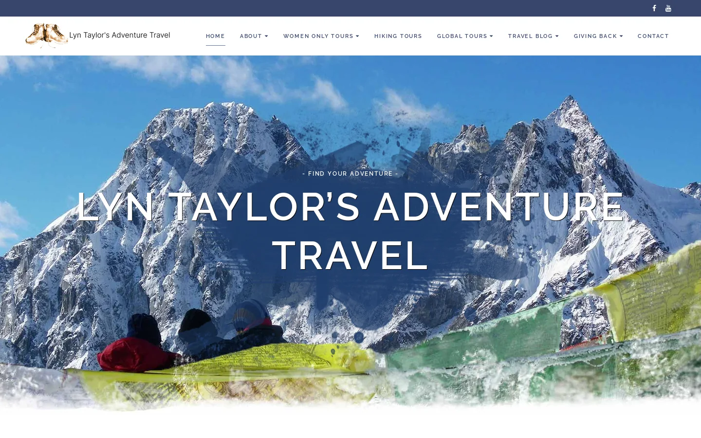 Global Adventure Tour Groups for Females | Lyn Taylor's Adventure Homepage screenshot