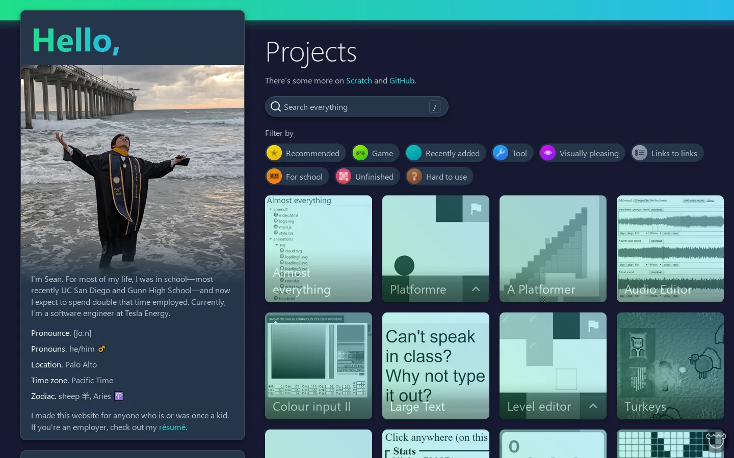 SheepTester Homepage screenshot