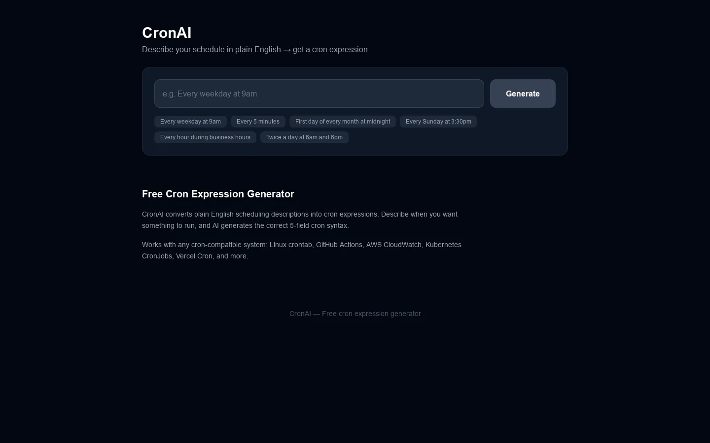 Create Next App Homepage screenshot