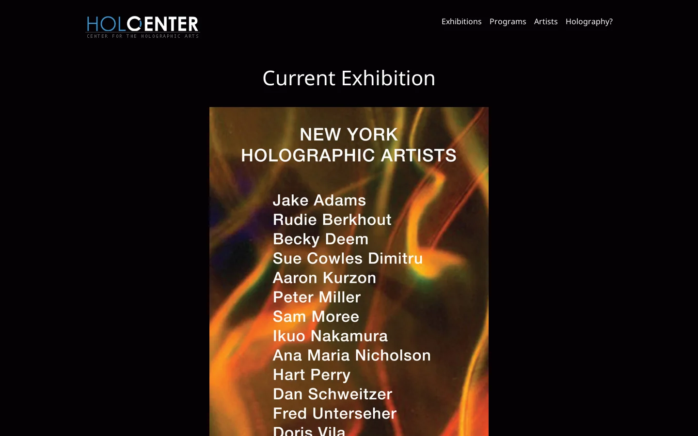Holocenter Homepage screenshot
