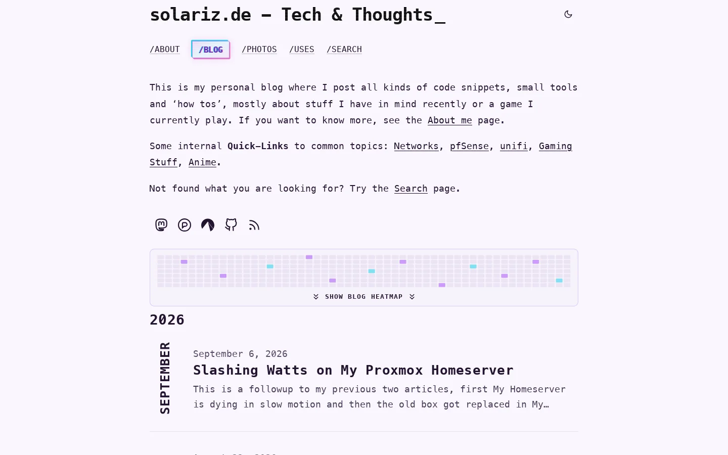 solariz.de Homepage screenshot