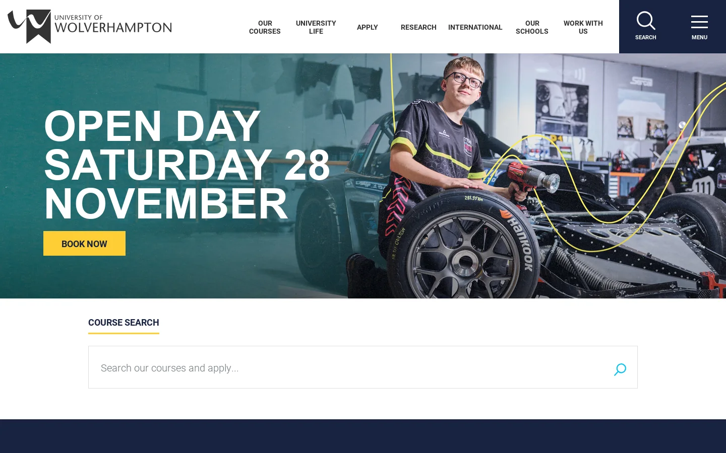 University of Wolverhampton wlv.ac.uk University of Wolverhampton down in Wolverhampton, United Kingdom is strong in Engineering, Social Sciences and Environmental Science. ↗ Homepage screenshot