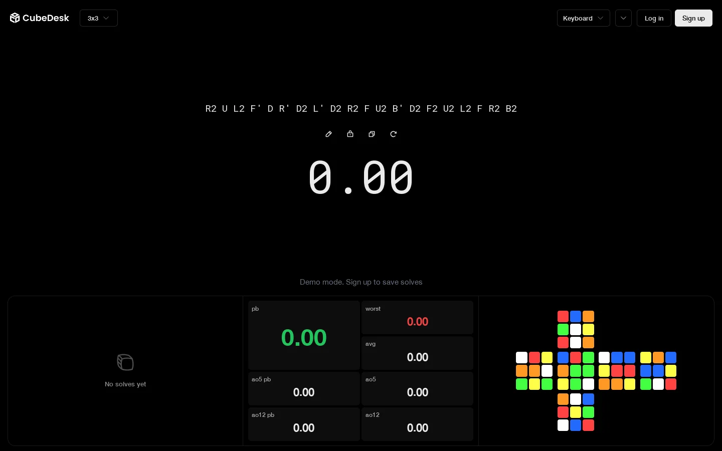 CubeDesk Homepage screenshot