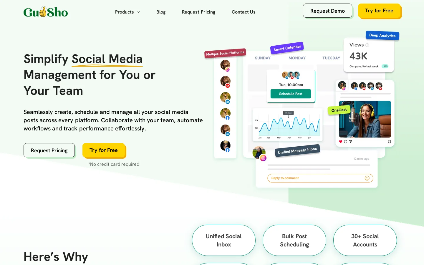 GudSho Homepage screenshot