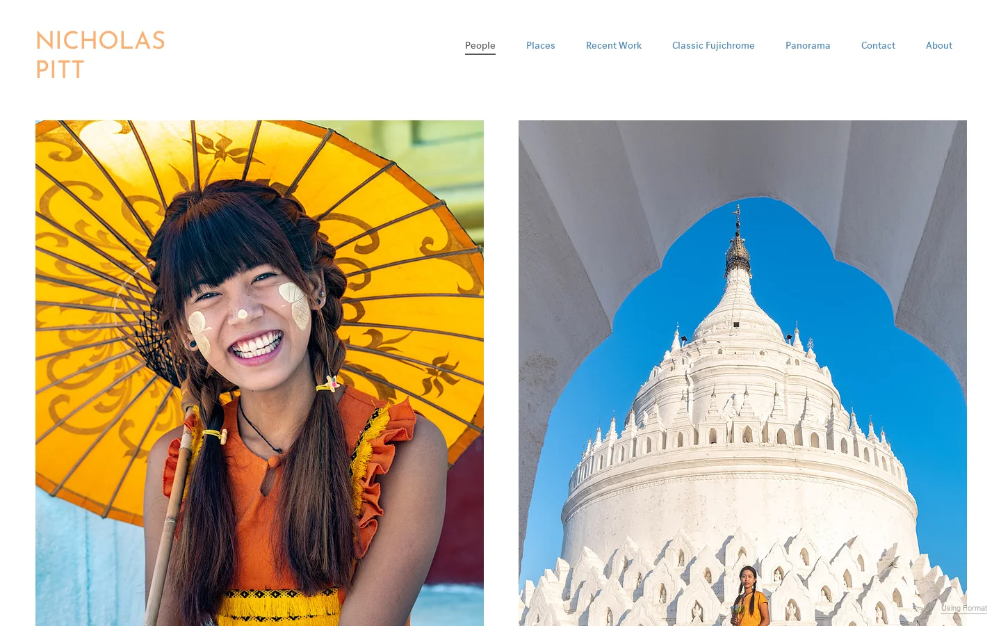 Nicholas Pitt's Portfolio Homepage screenshot