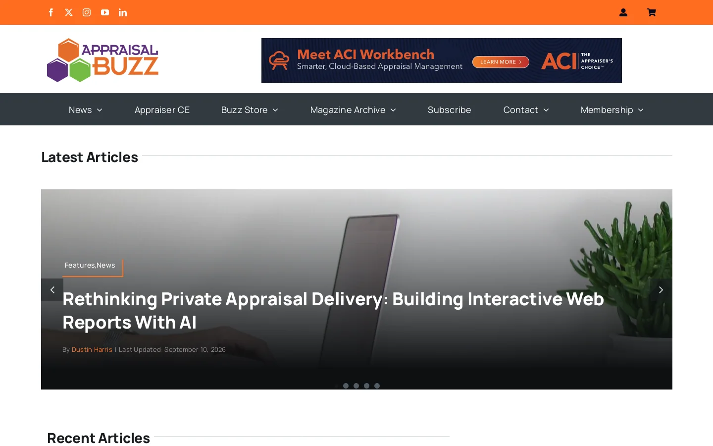 Appraisal Buzz Homepage screenshot