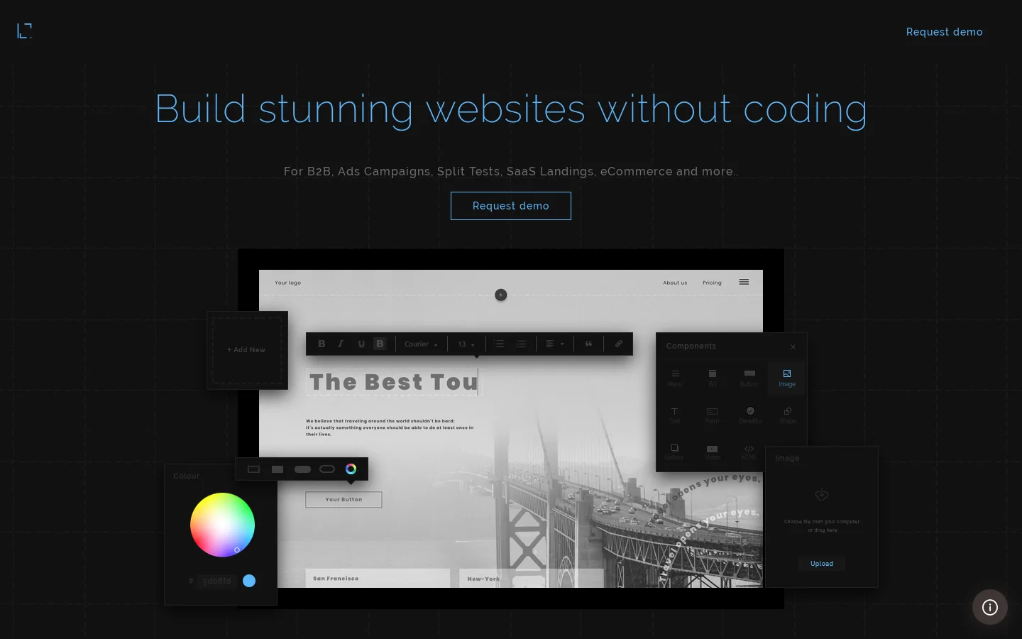 LabiSite Homepage screenshot