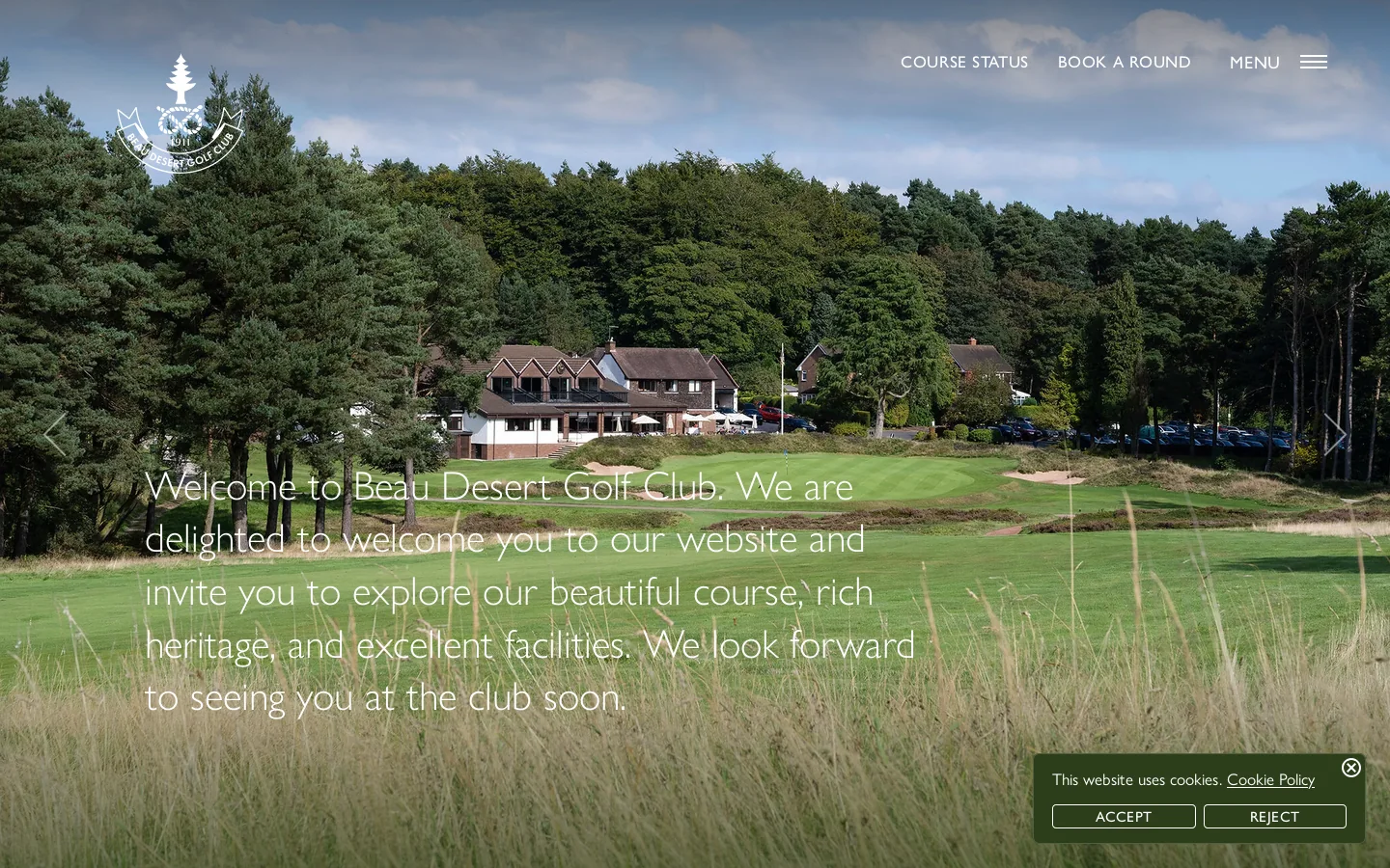 Heathland Golf Cannock Chase | Beau Desert Golf Club Homepage screenshot