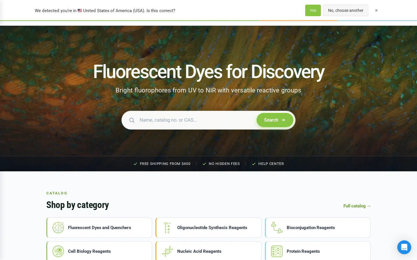 Lumiprobe Homepage screenshot