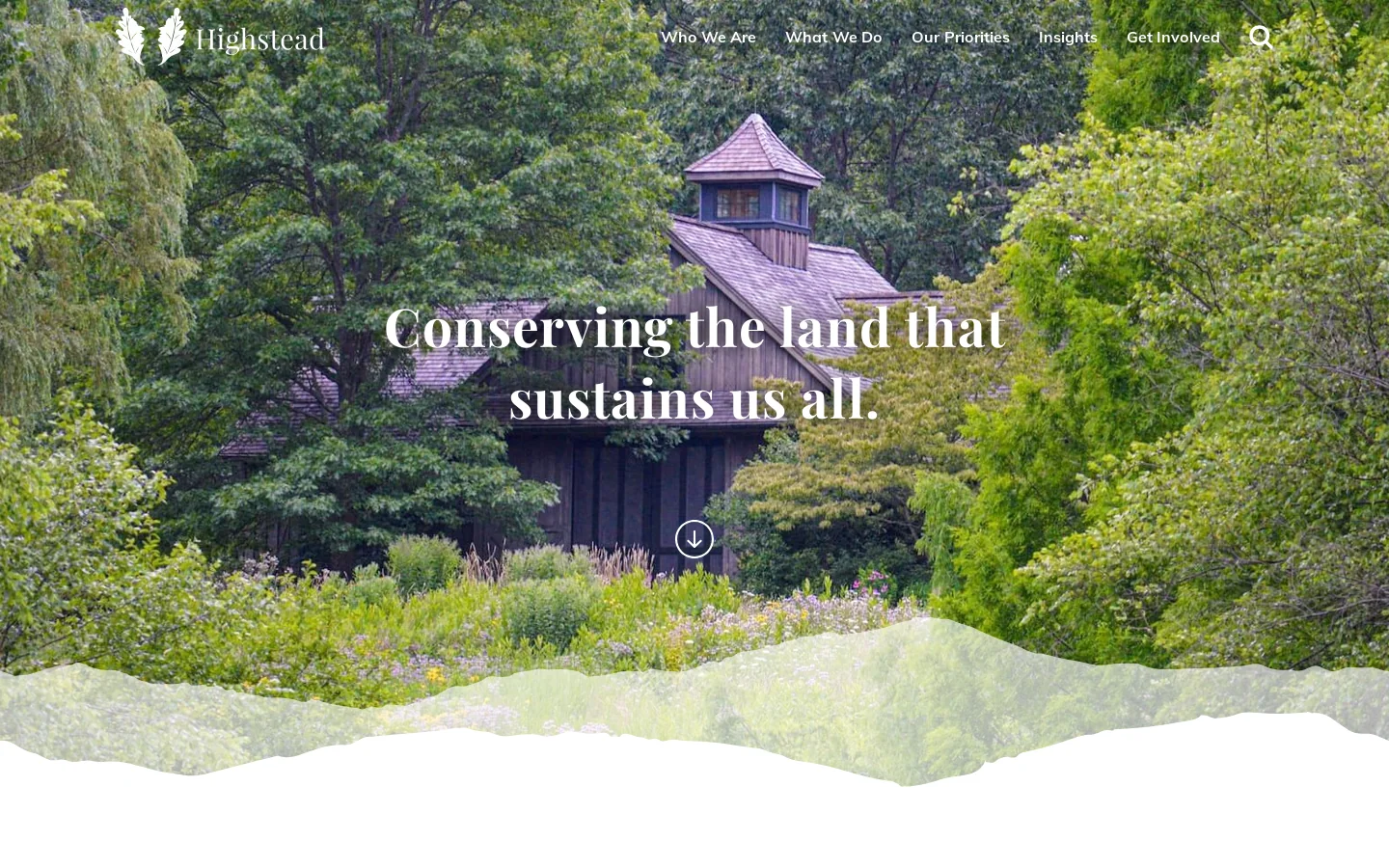Highstead Homepage screenshot