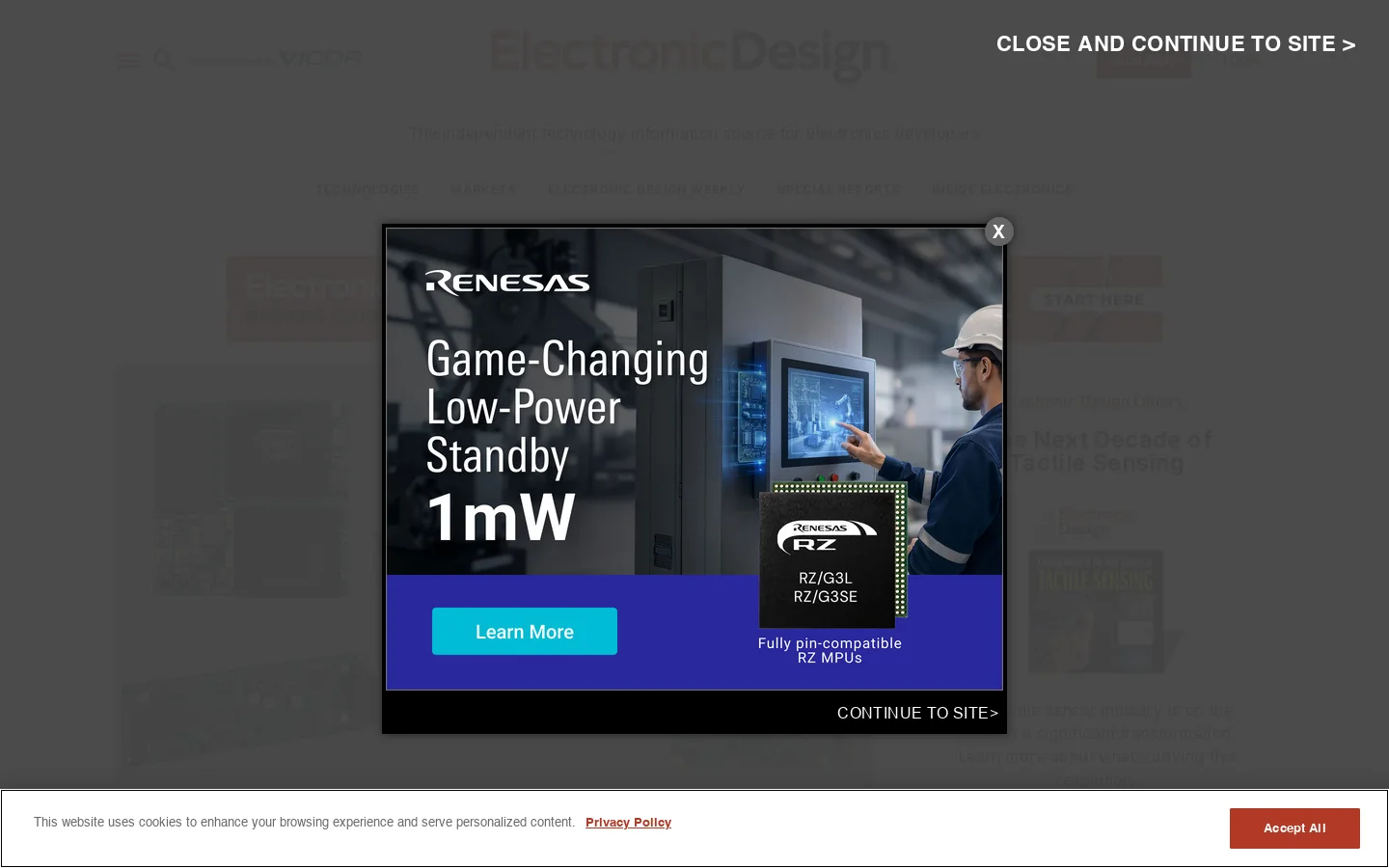 Electronic Design Homepage screenshot
