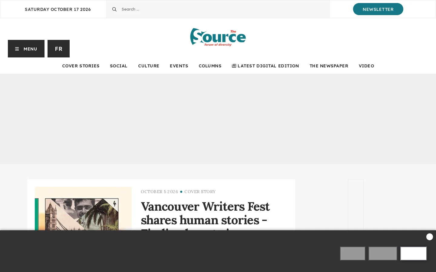 The La Source Homepage screenshot