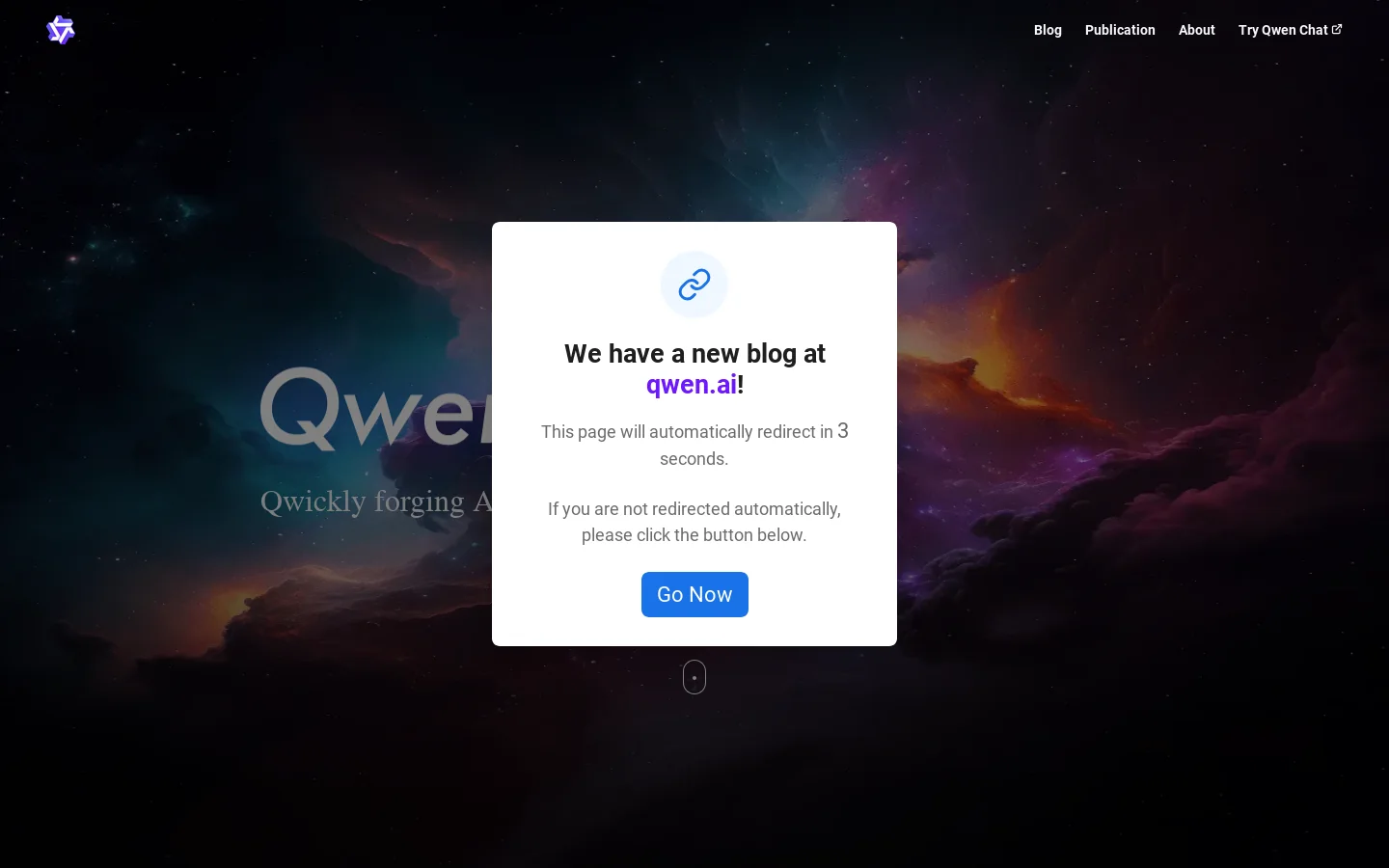 Qwen Homepage screenshot
