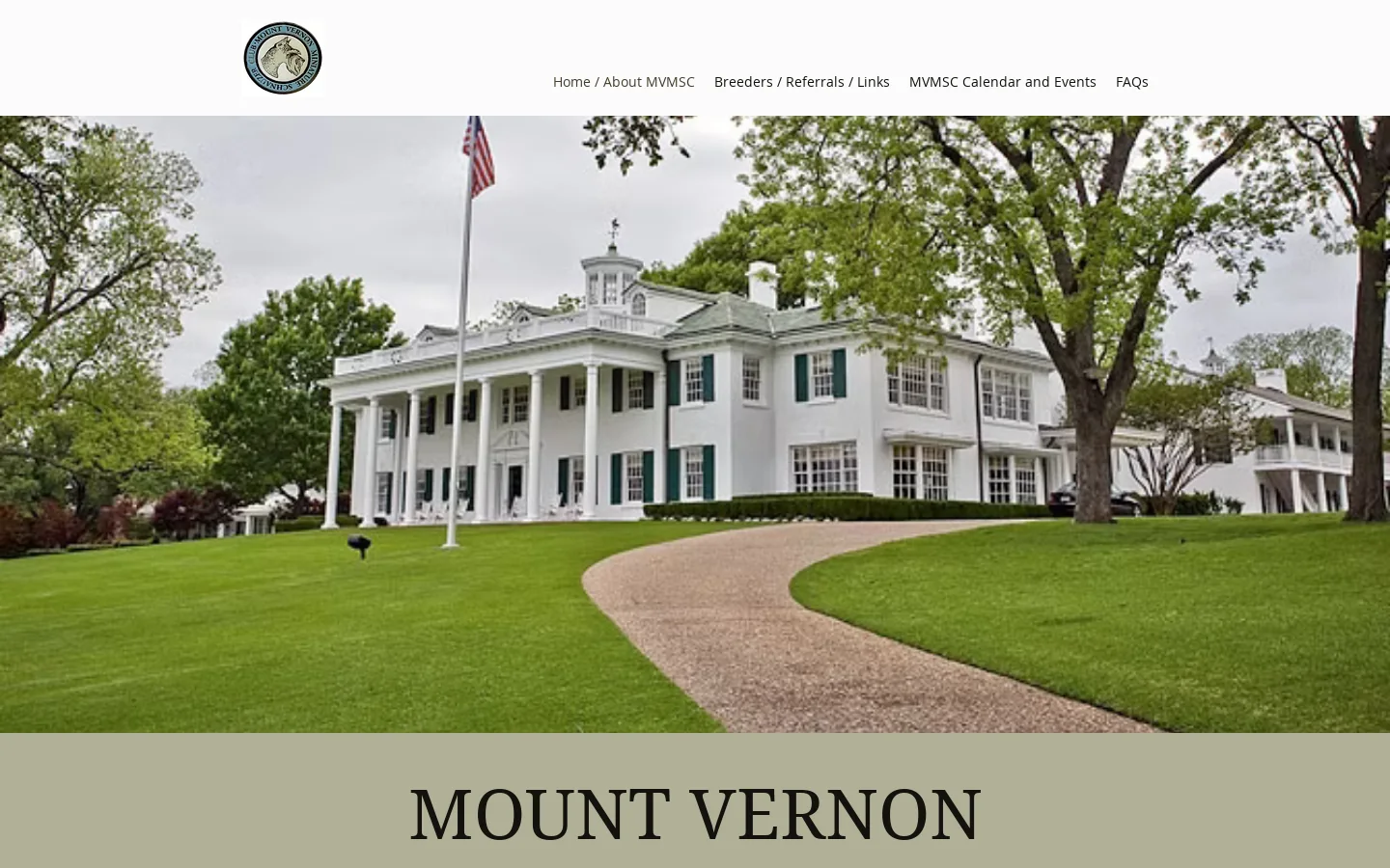 Home / About MVMSC | Mount Vernon Miniature Schnauzer Club Homepage screenshot