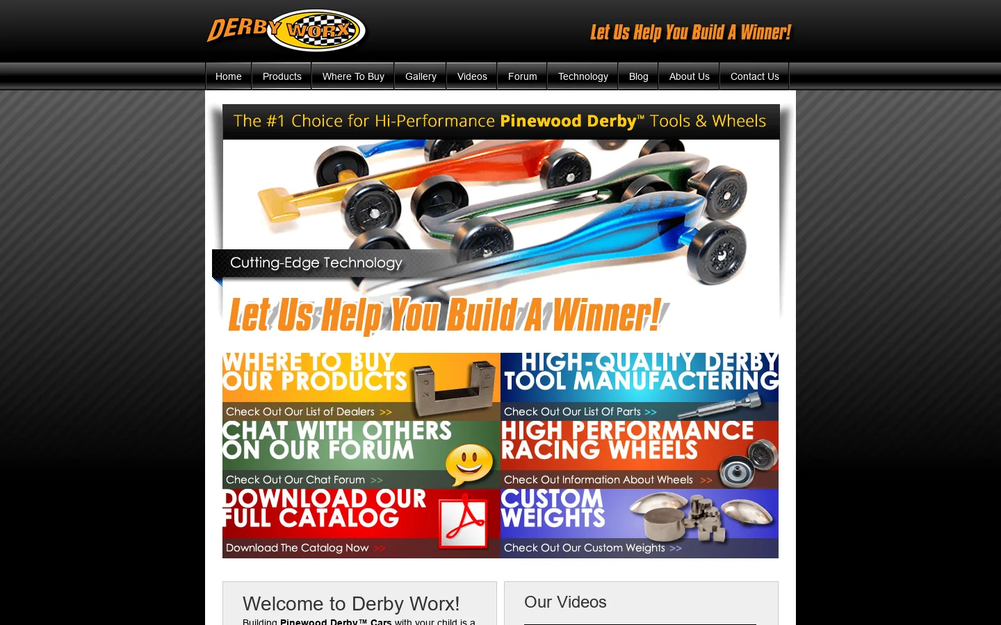 | Let Us Help Build You A Winner! Homepage screenshot