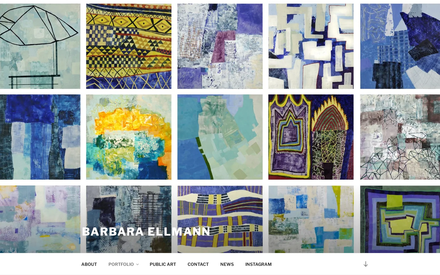 Barbara Ellmann Homepage screenshot