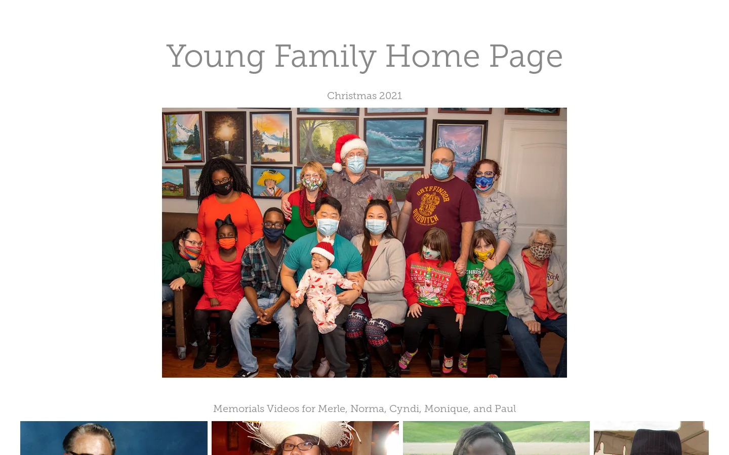 Young Family Homepage Homepage screenshot