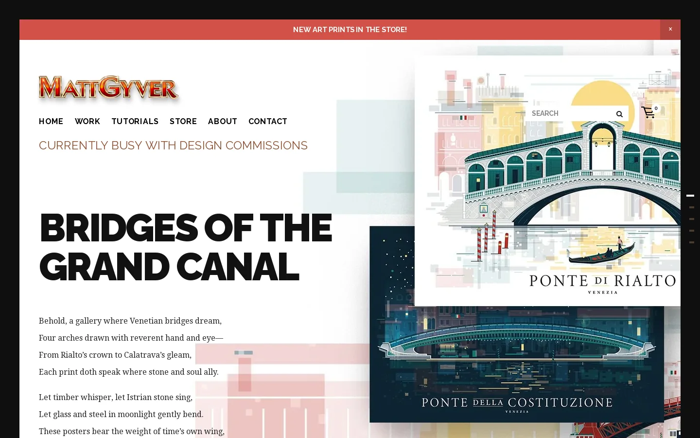 Mattgyver Homepage screenshot