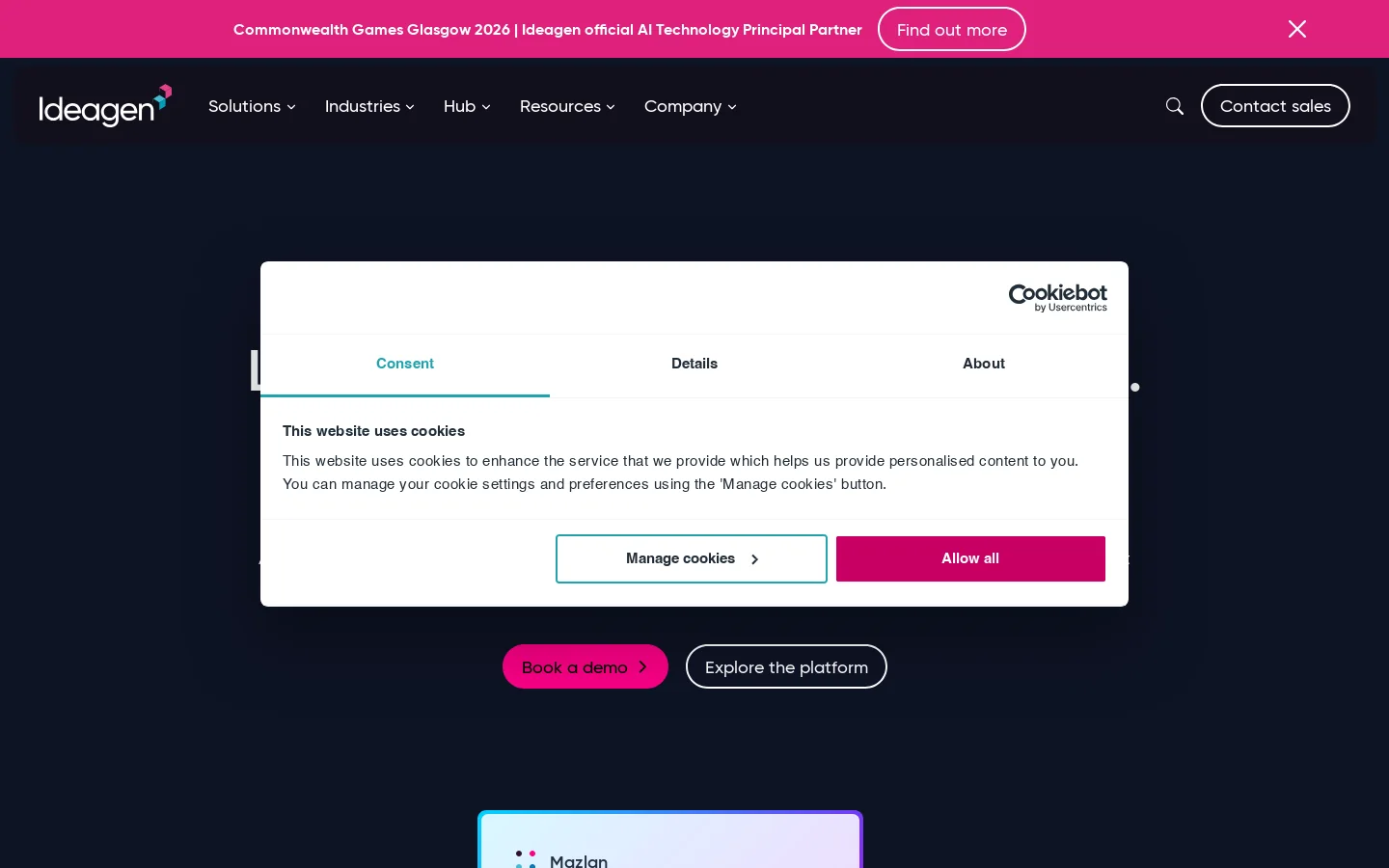Document collaboration solutions for real-time teamwork Homepage screenshot