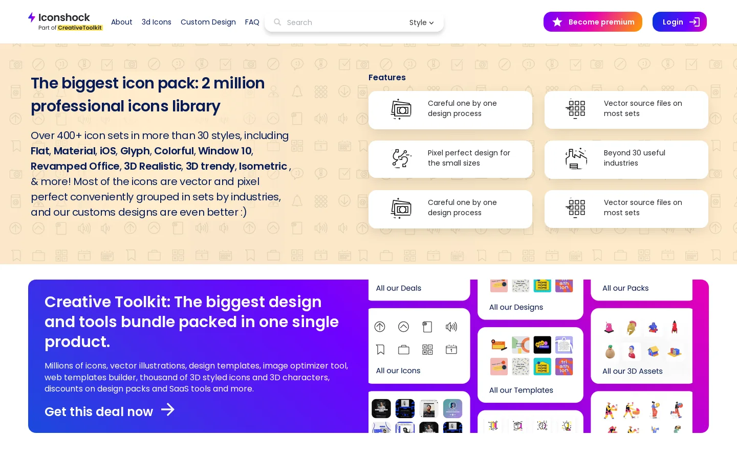Iconshock Homepage screenshot