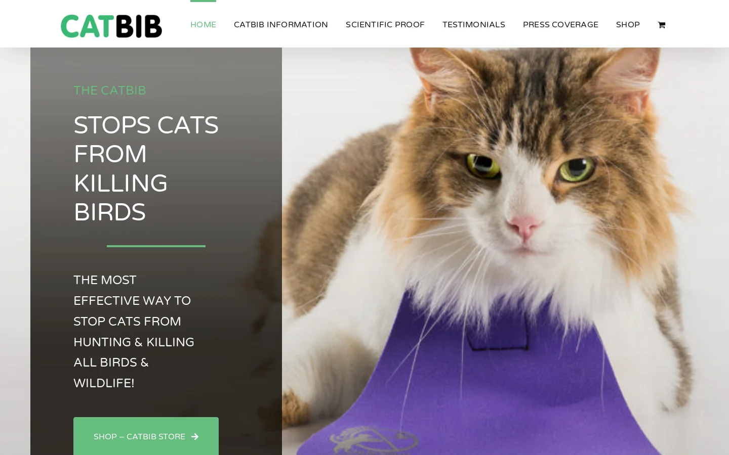 The Most Effective Way To Stop Cats From Killing Birds! Homepage screenshot