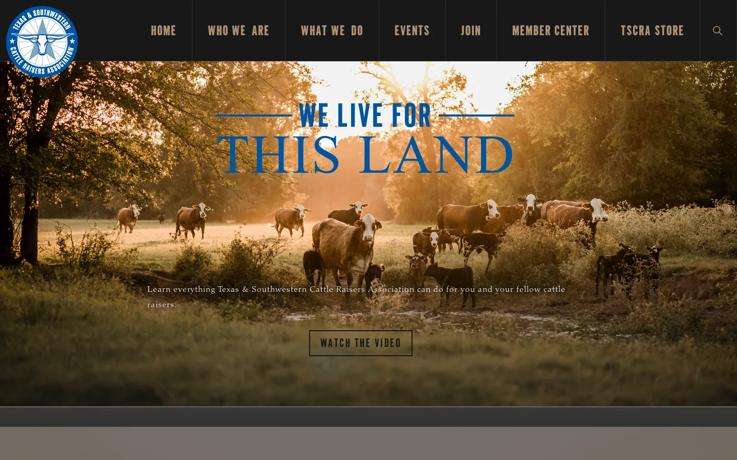 Home - Texas & Southwestern Cattle Raisers Association Homepage screenshot