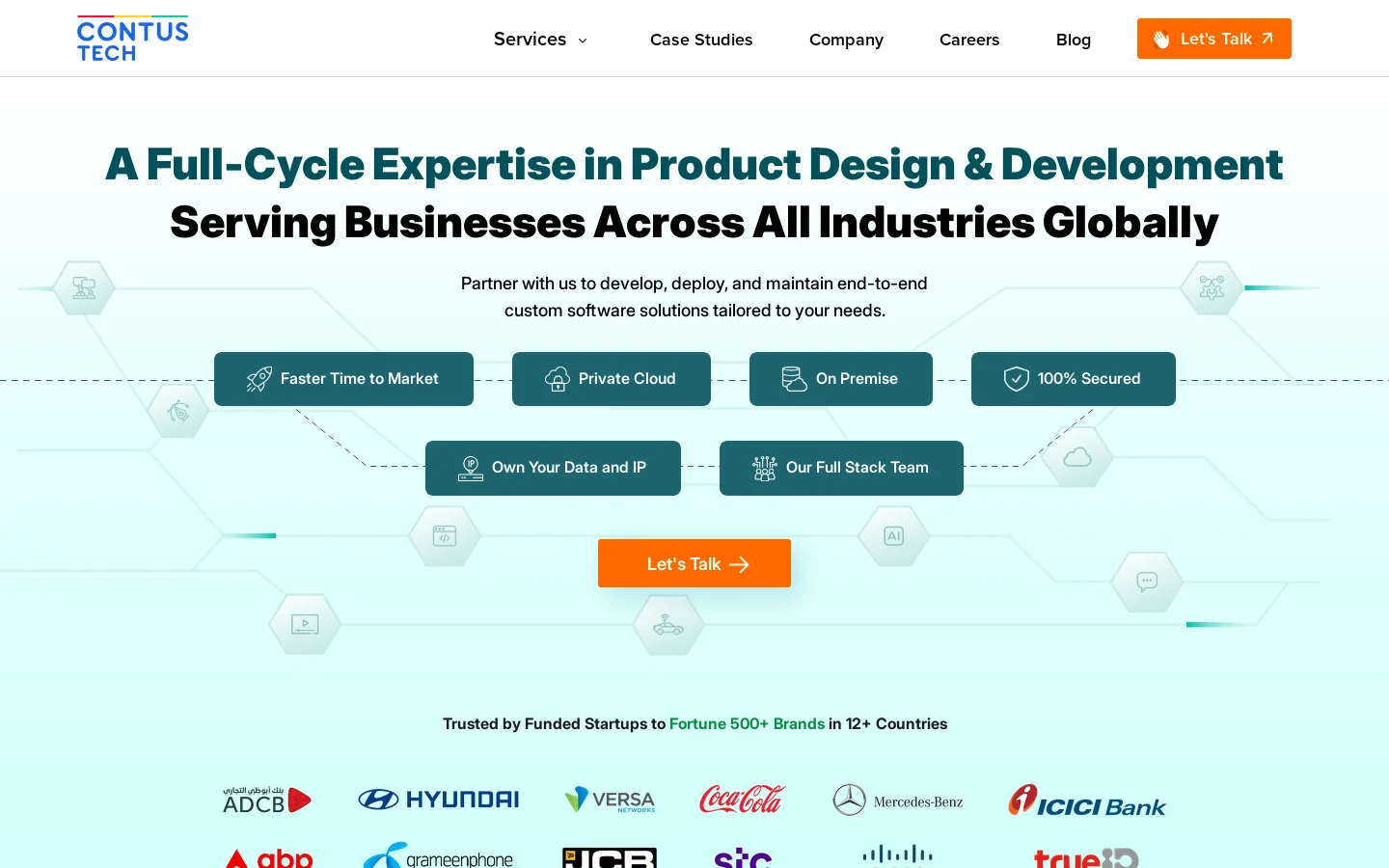 CONTUS Tech Homepage screenshot