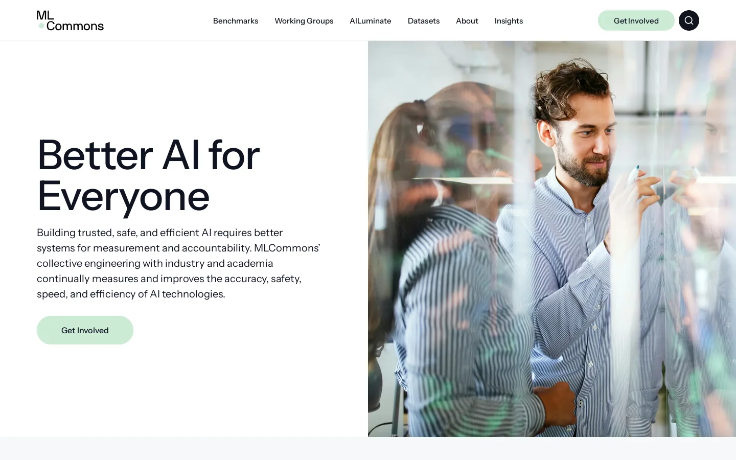MLCommons Homepage screenshot