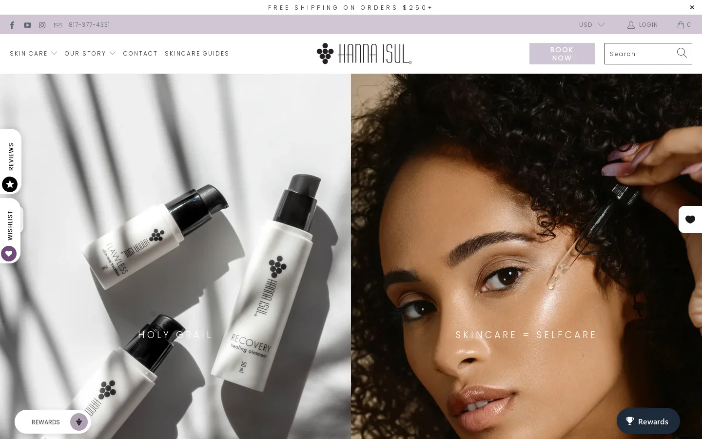Hanna Isul Homepage screenshot