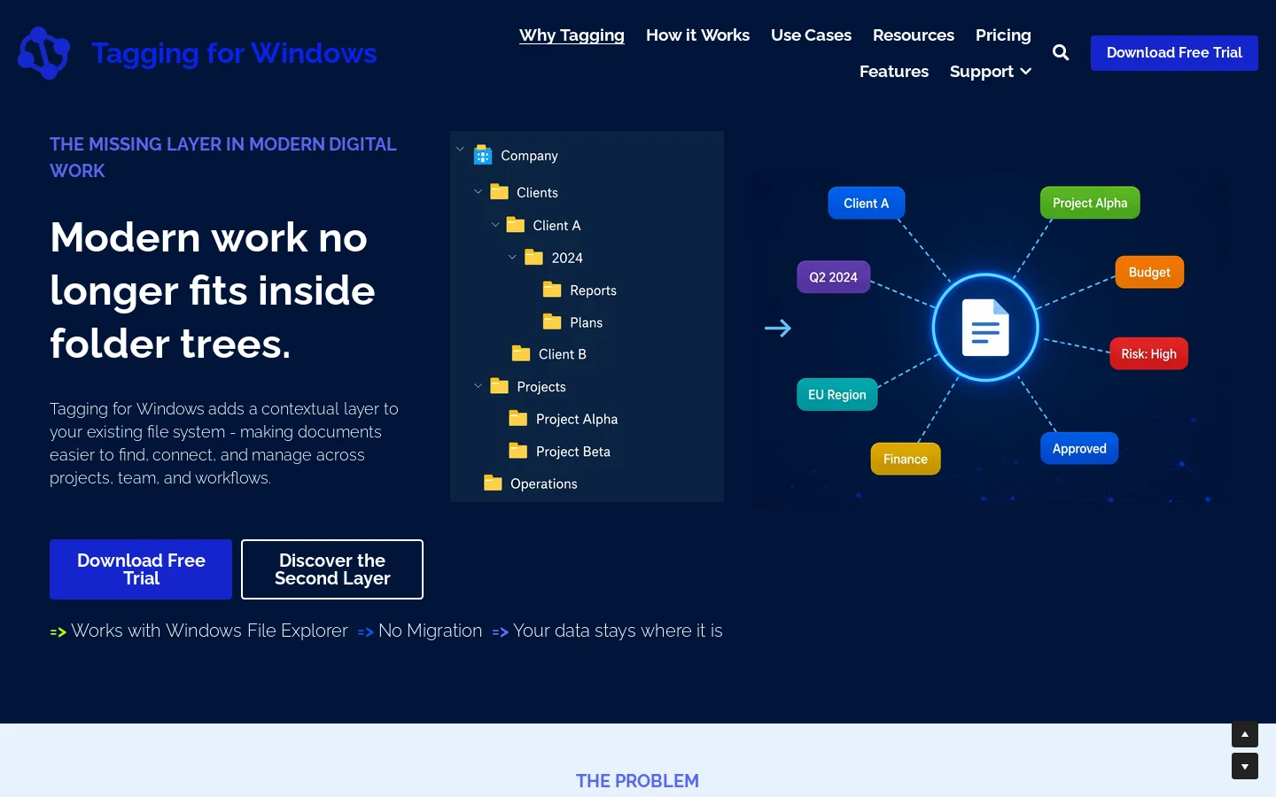 Tagging for Windows Homepage screenshot