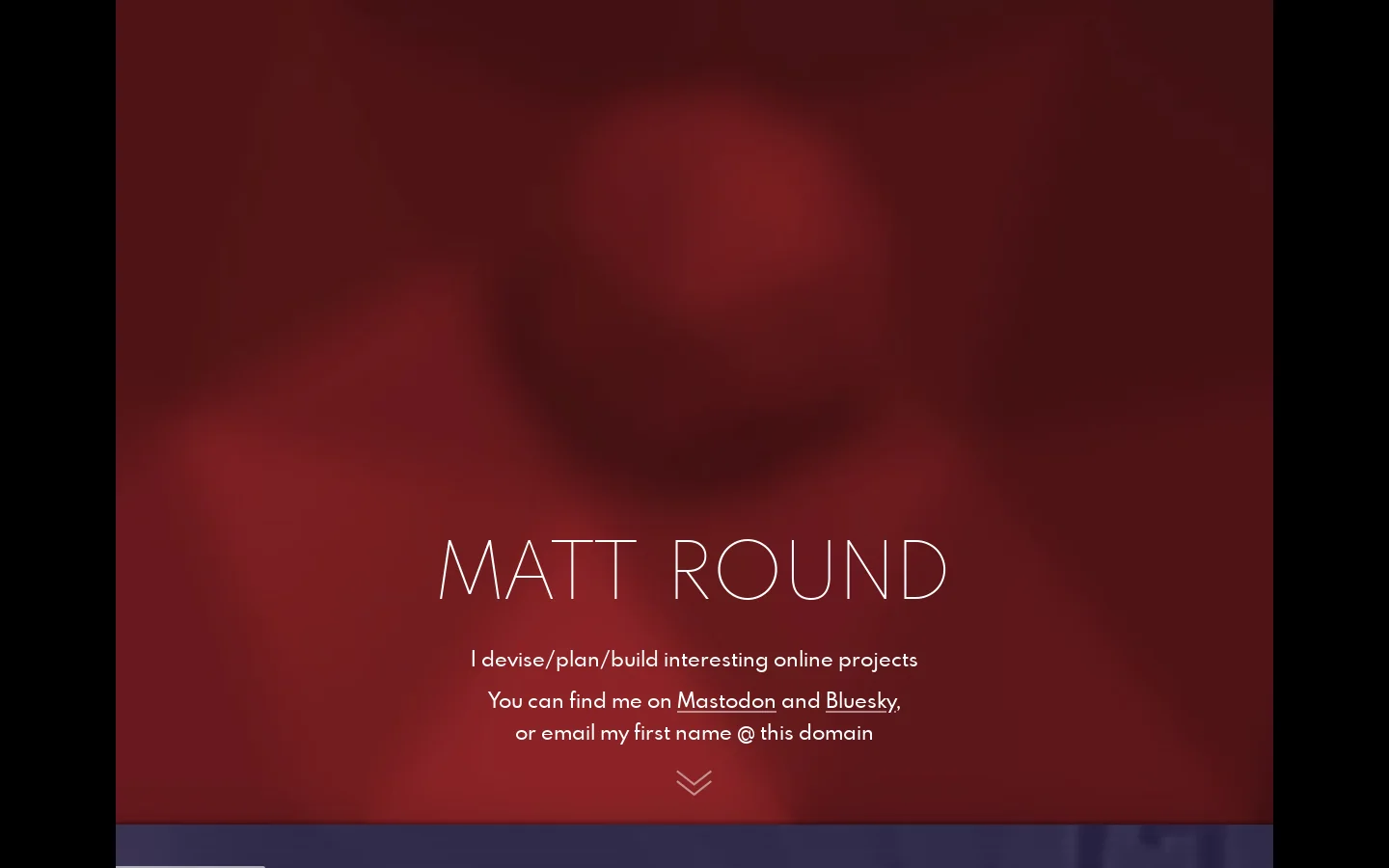 Matt Round Homepage screenshot