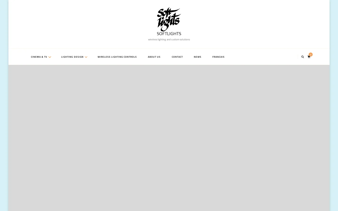 SOFTLIGHTS Homepage screenshot