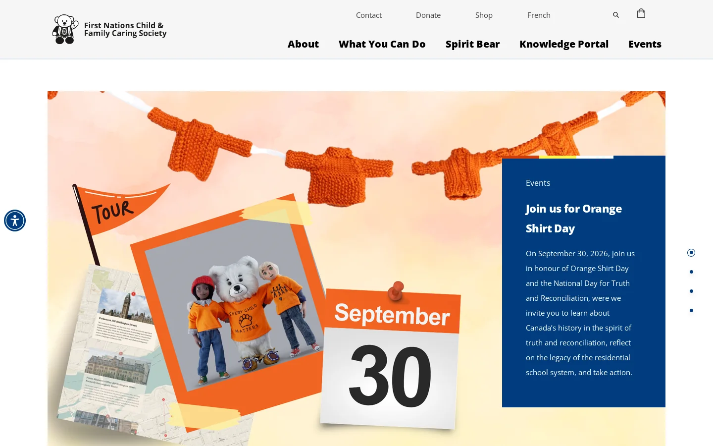 The Caring Society | First Nations Child & Family Caring Society Homepage screenshot