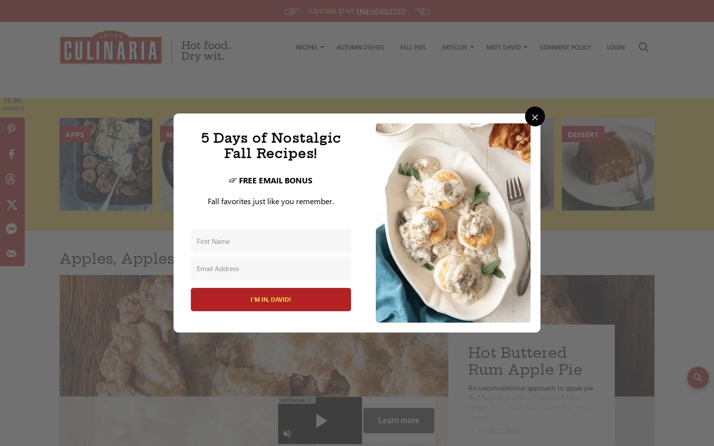 Leite's Culinaria Homepage screenshot