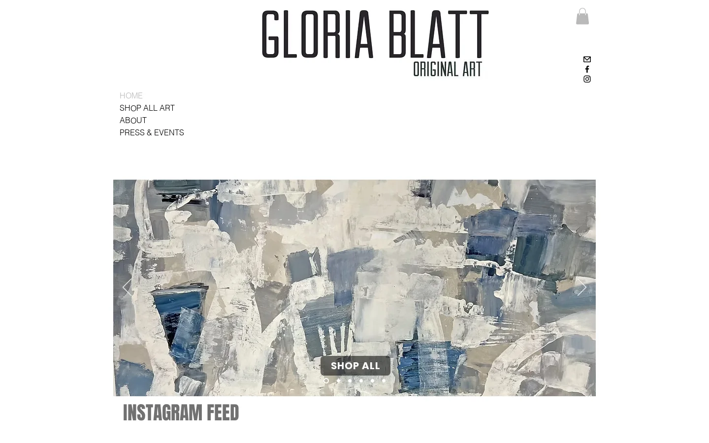 Gloria Blatt Homepage screenshot