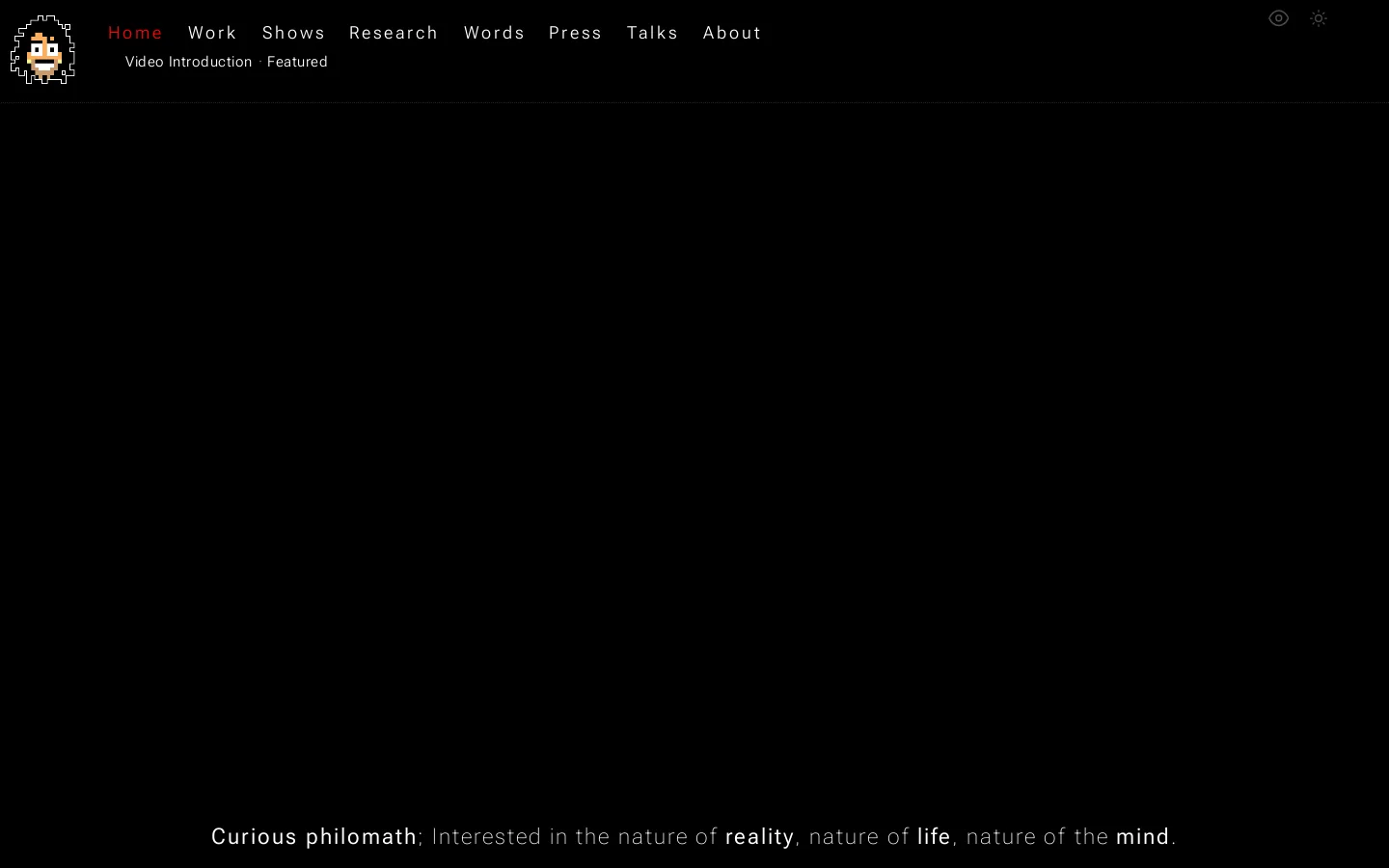 Memo Akten Homepage screenshot