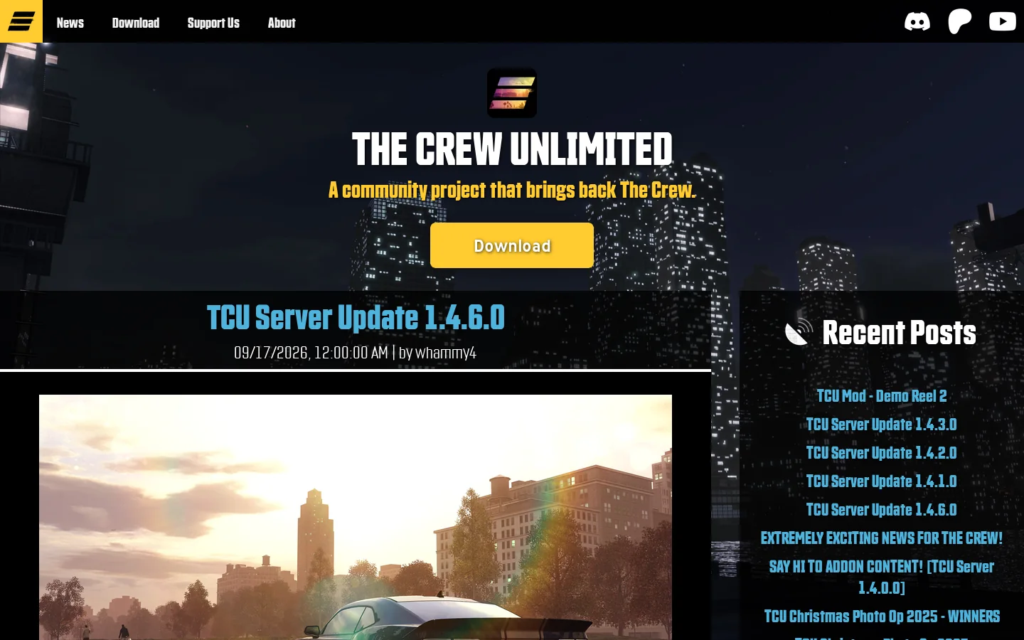 TCU | Home Homepage screenshot
