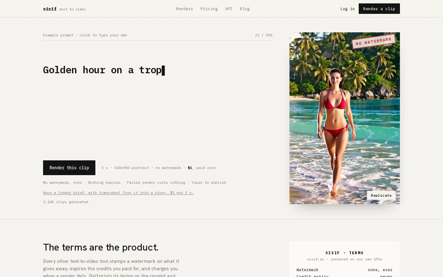 Sisif Homepage screenshot