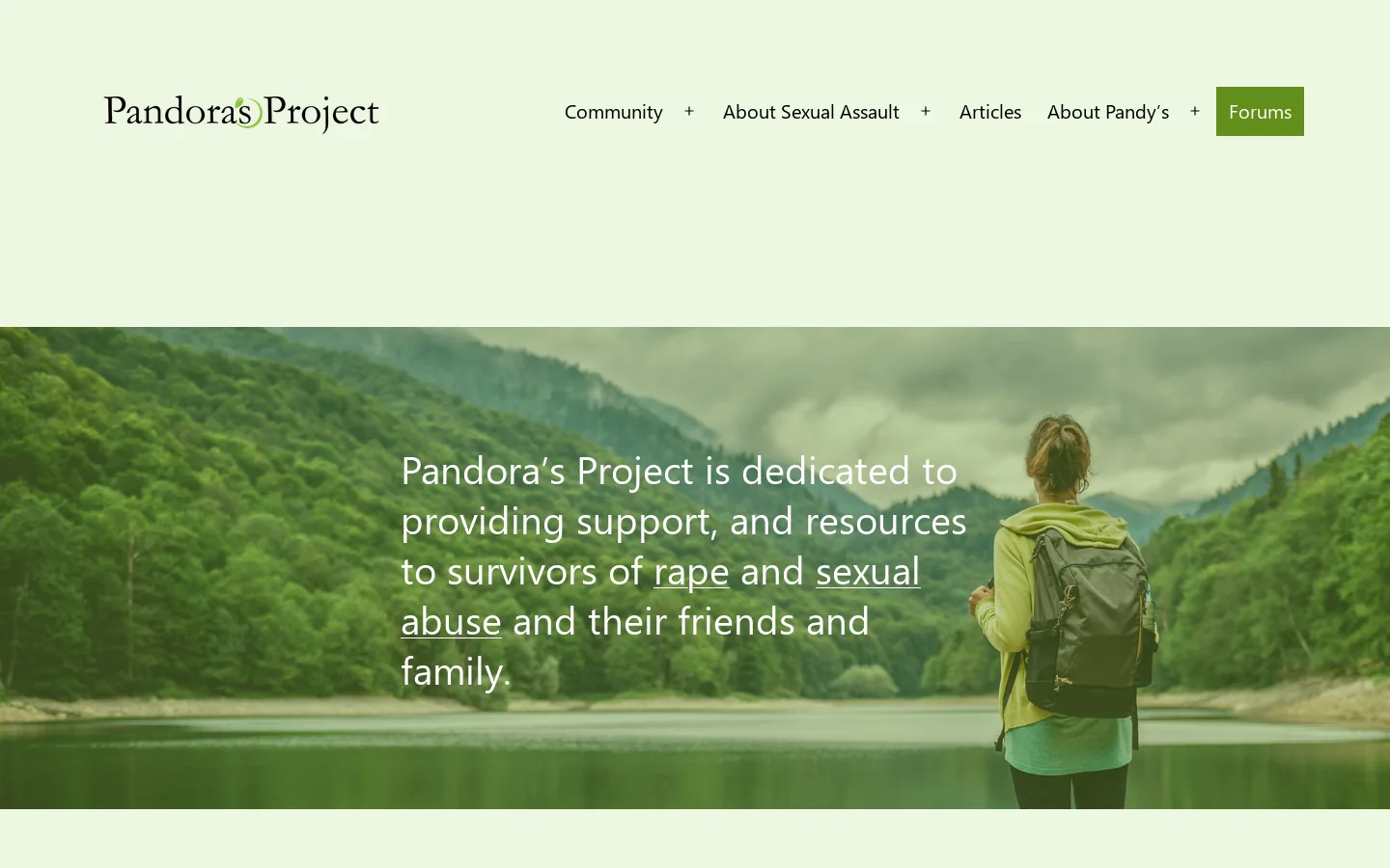 Pandy's Homepage screenshot