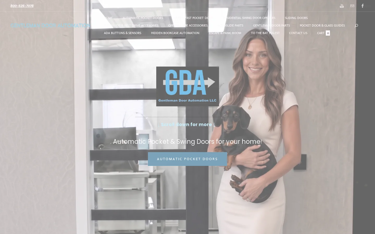 GENTLEMAN DOOR AUTOMATION Homepage screenshot