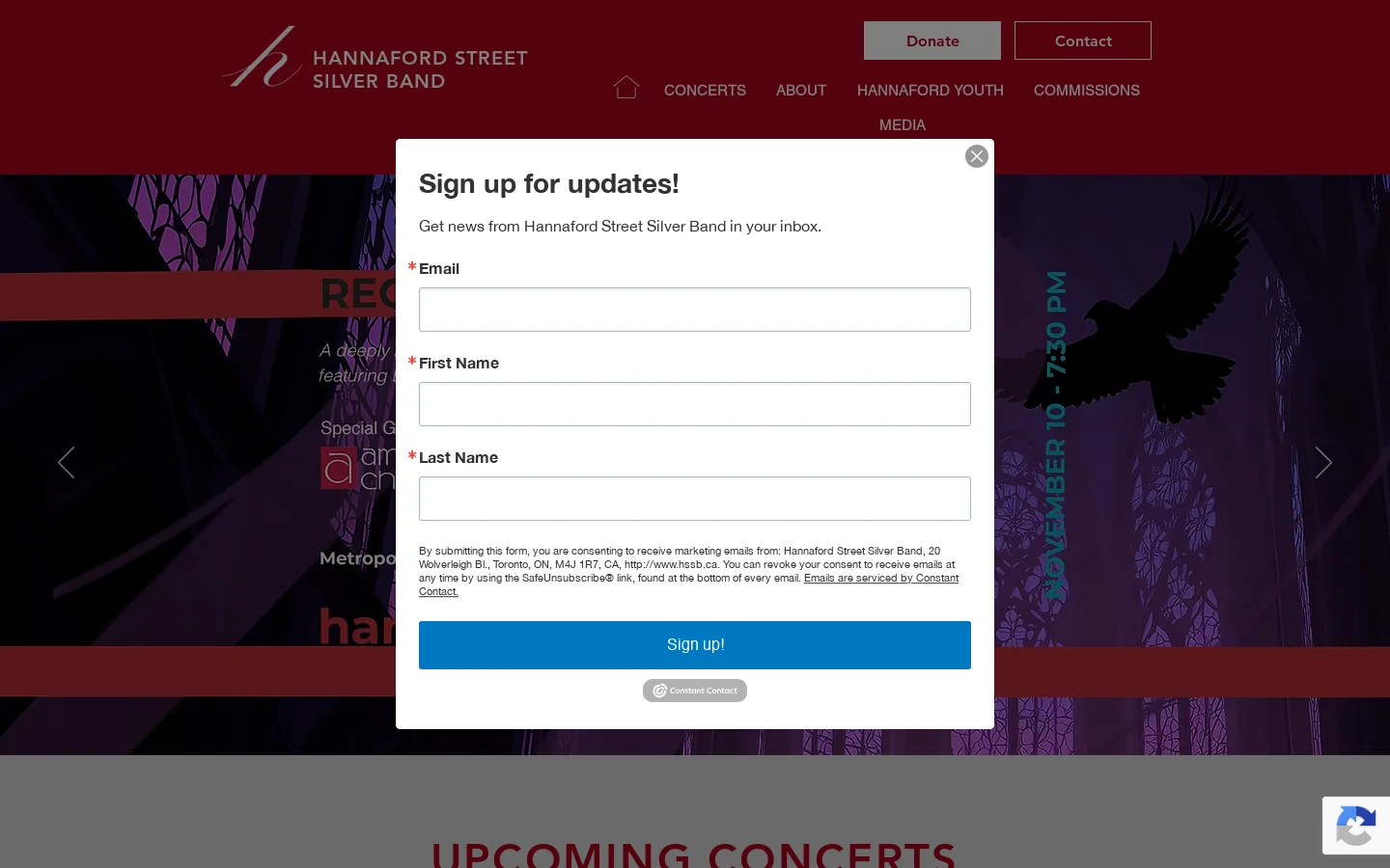 Hssb Homepage screenshot