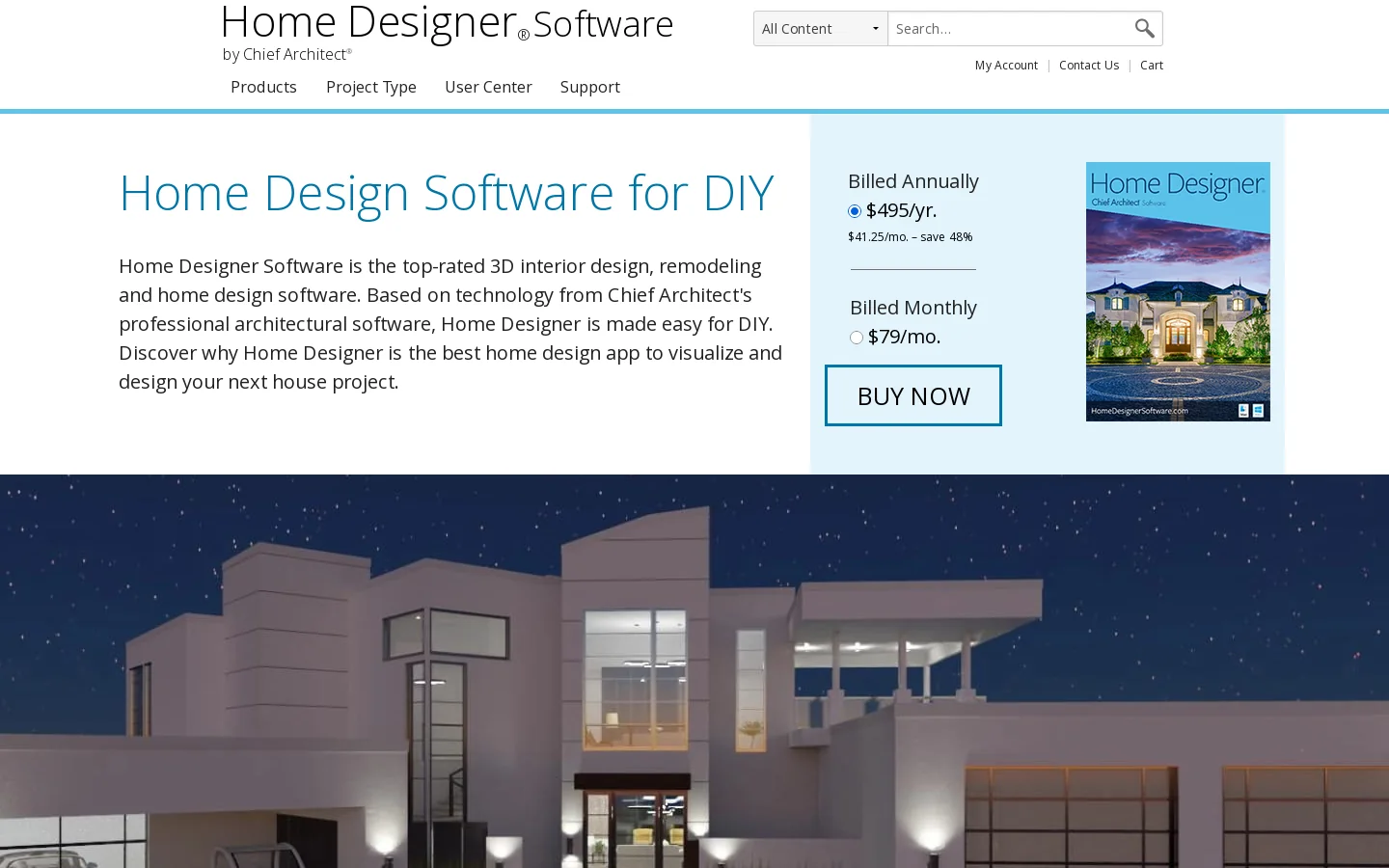 Home Designer | Home Design Software for DIY Homepage screenshot
